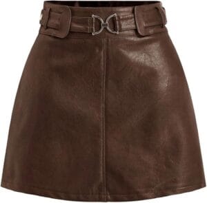 Leather Mini Skirt