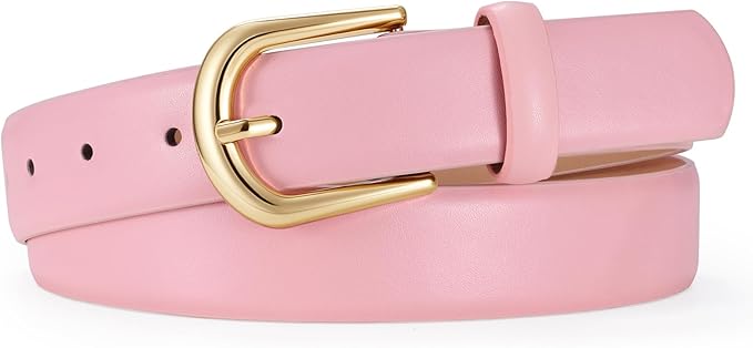 Pink Gold Buckle Belt