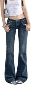 Low Rise Flare Jeans