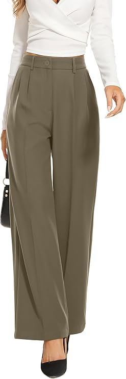 FUNYYZO Wide Leg Dress Pants
