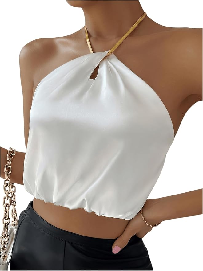 Satin Halter Top