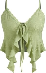 SOLY HUX Y2K Rave PU Leather Top