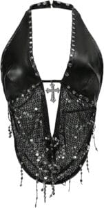 Verdusa Y2K Plaid Tie Back Halter