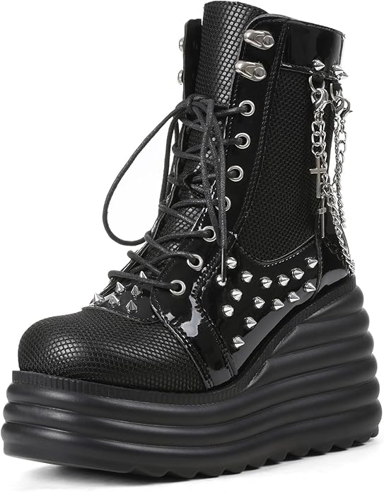Lyrisiphy Women's Gothic Ankle Boots