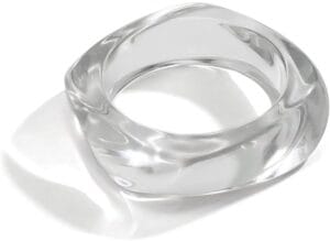 Square Acrylic Resin Bangle Bracelet