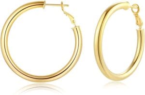 Doubnine Tube Hoop Earrings