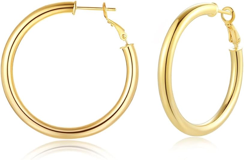 Doubnine Tube Hoop Earrings