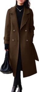 Winter Belted Wool Coat