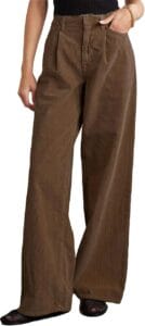 High Waisted Wide Leg Corduroy Pants