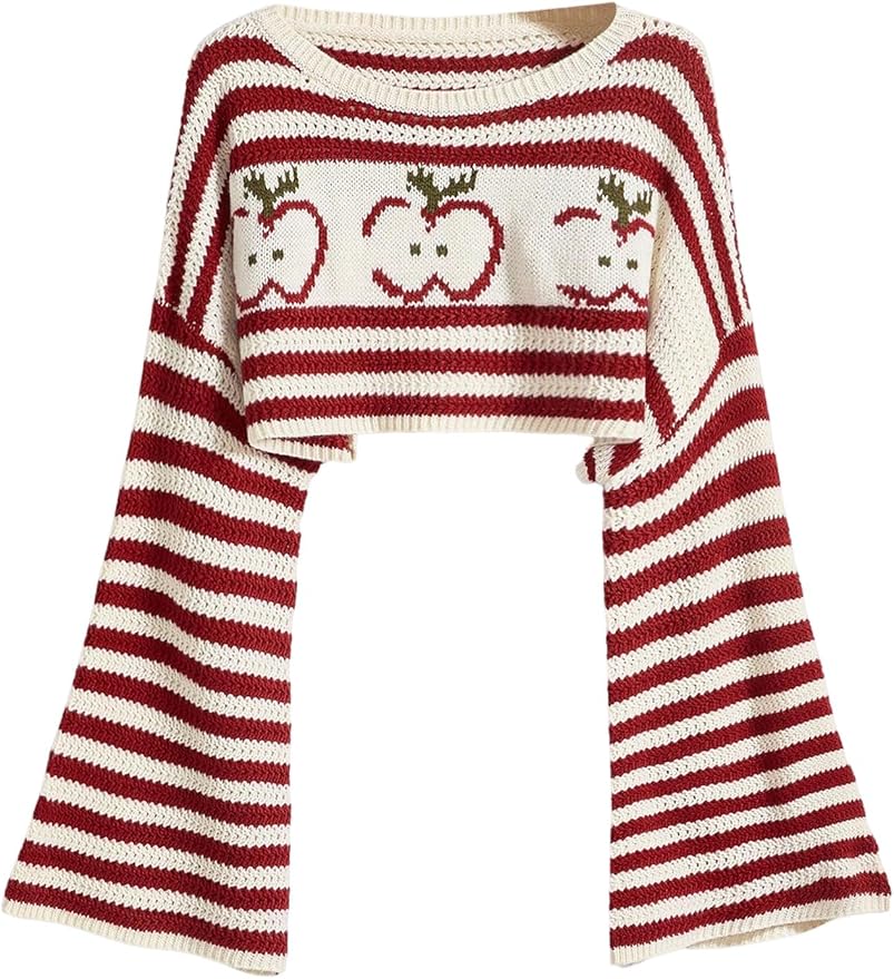 Striped Cropped Sweater