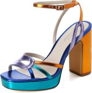 Blue Strappy Heels