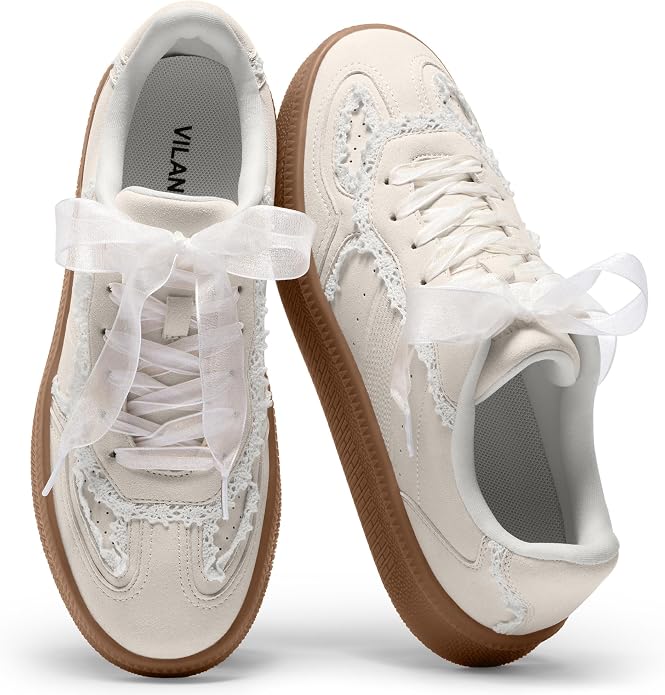 Sneakers with Retro Gum Sole