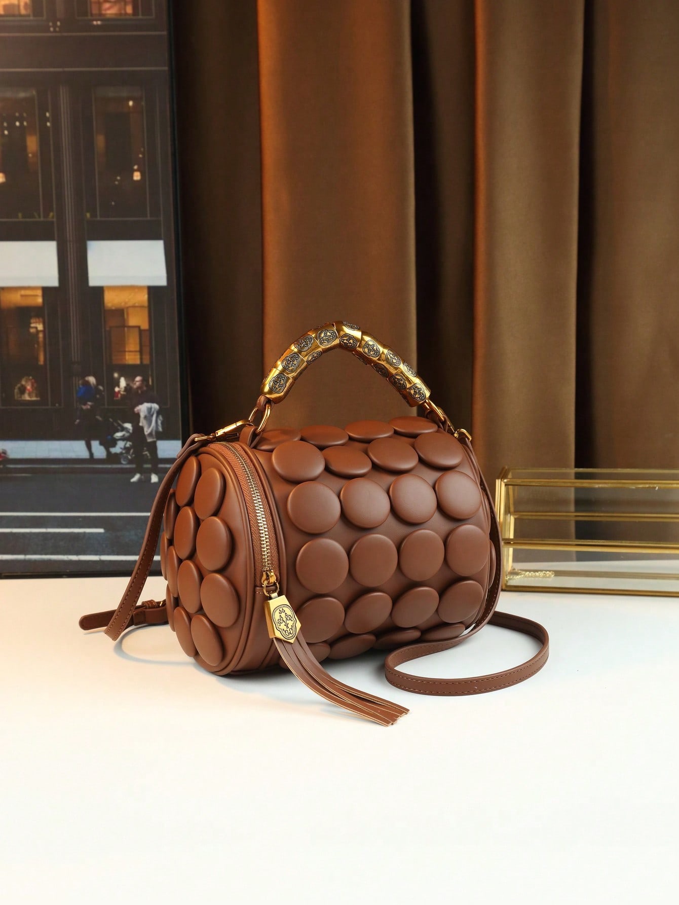 Boston polka dot bag