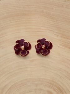 Vintage Flower Stud Earrings
