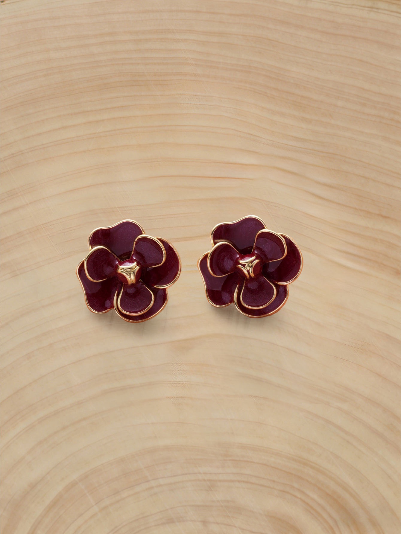Vintage Flower Stud Earrings