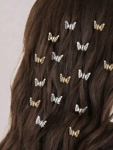 Mini Metal Butterfly Hair Clips