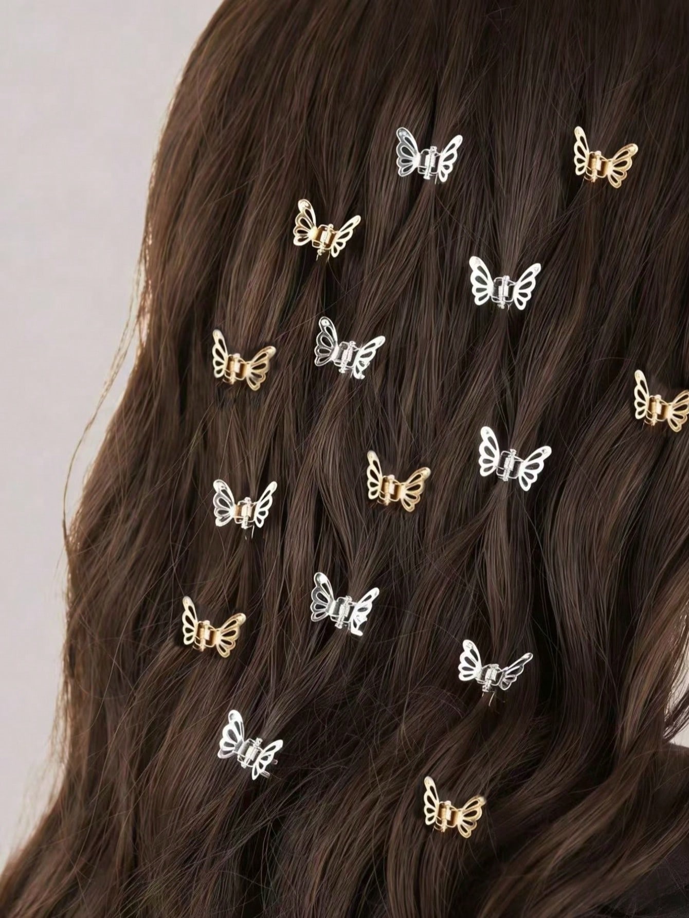 Mini Metal Butterfly Hair Clips