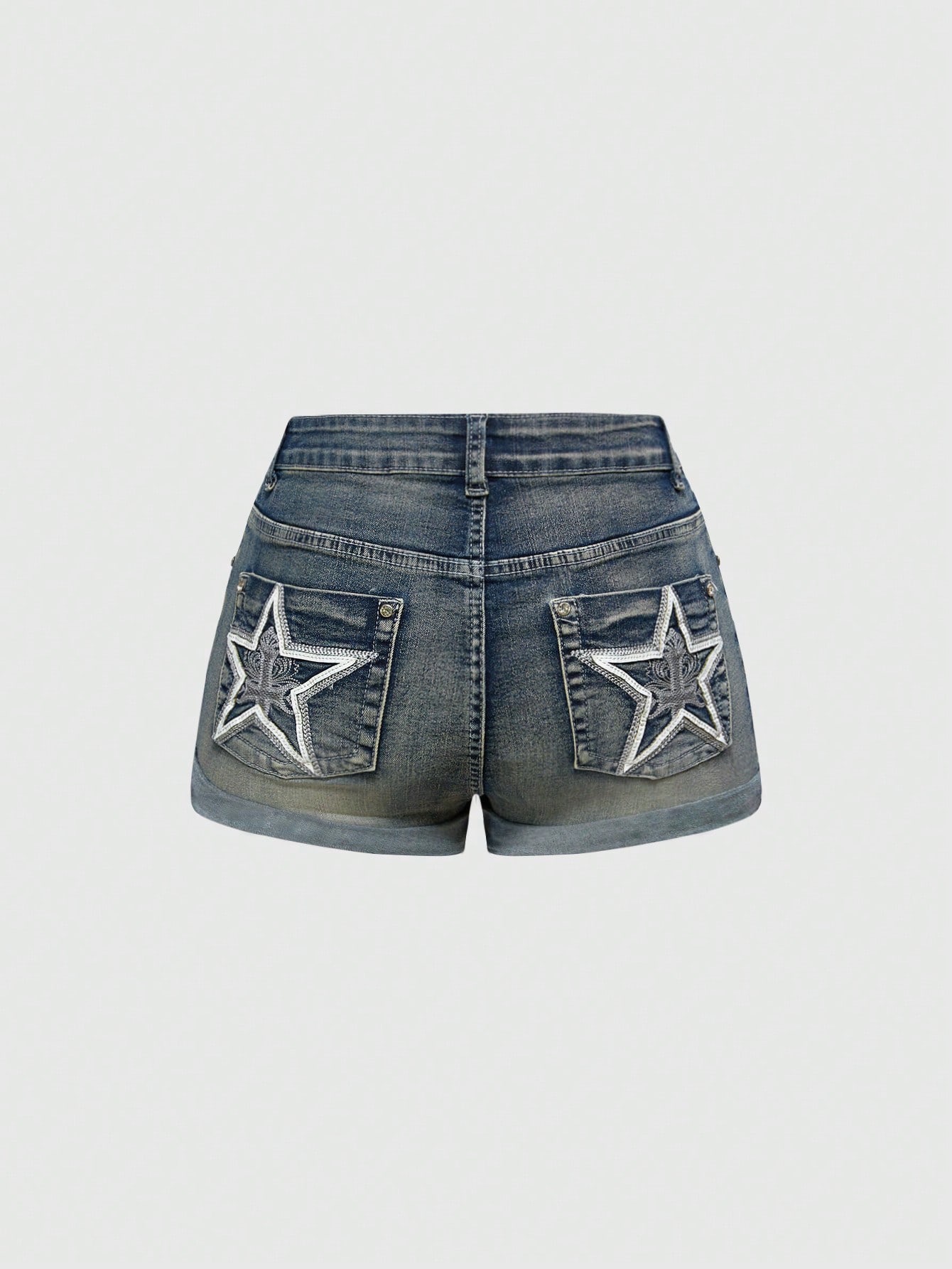 Avant Women's Y2K Chic Style Low Rise Denim Shorts