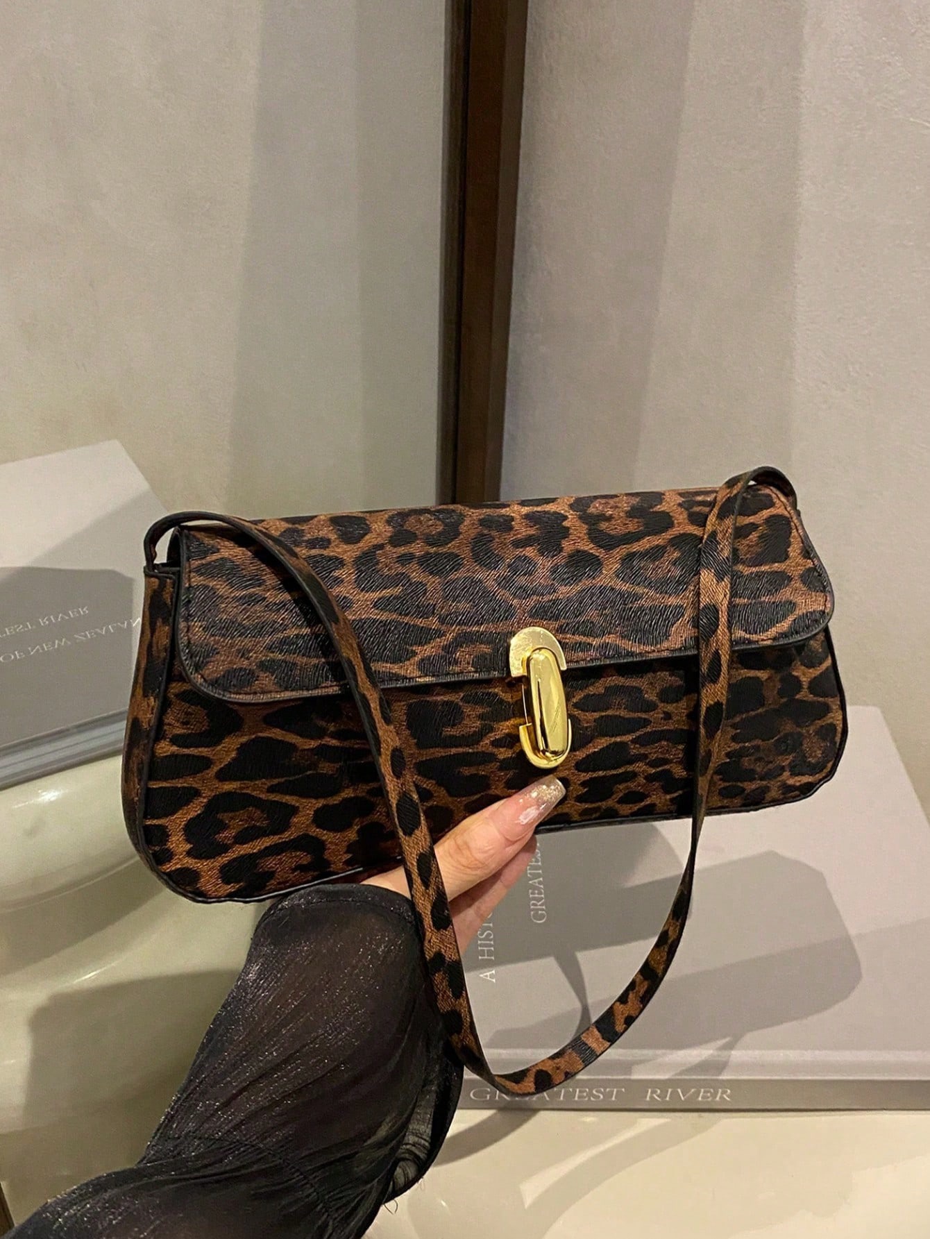 Women's Leopard Print Handbag