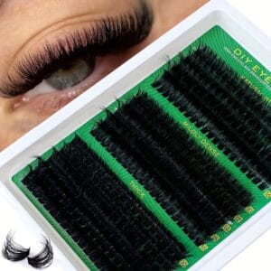 D-Curl Cluster Eyelashes with Wide Shank