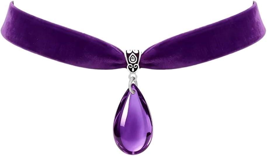 Gothic Teardrop Pendent Velvet Choker