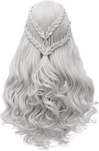 Silver Wigs Women Long Curly Hair Wig