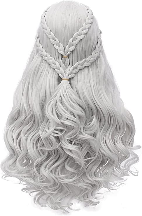 Silver Wigs Women Long Curly Hair Wig