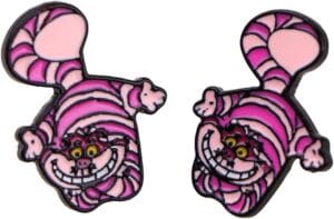 Alice in Wonderland Cheshire Cat Earrings Stud