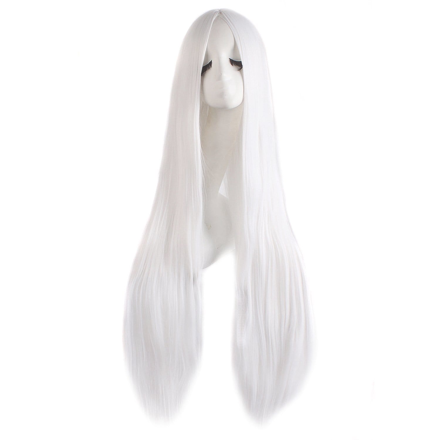 Long Straight White Wig