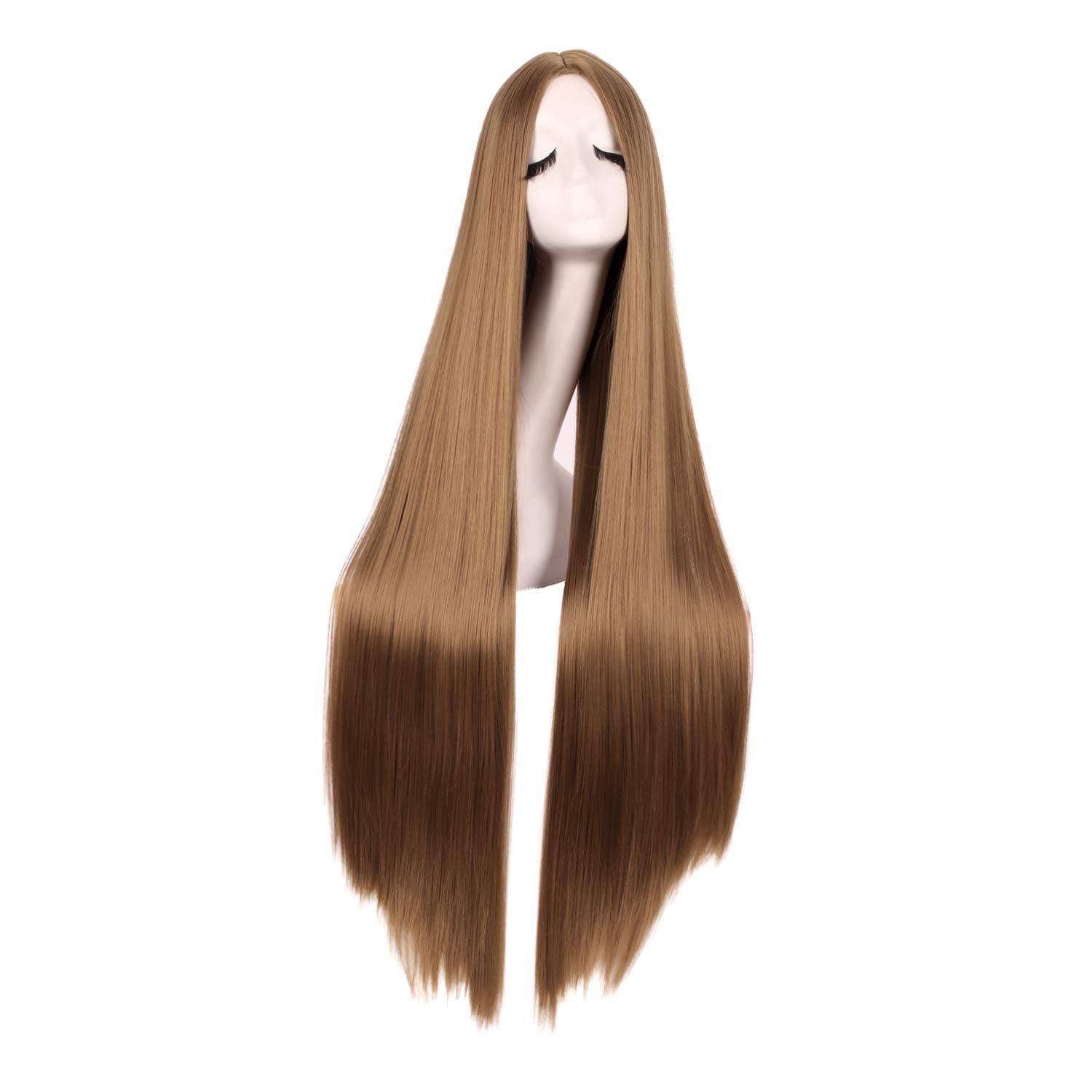 Light Brown Long Straight Wig