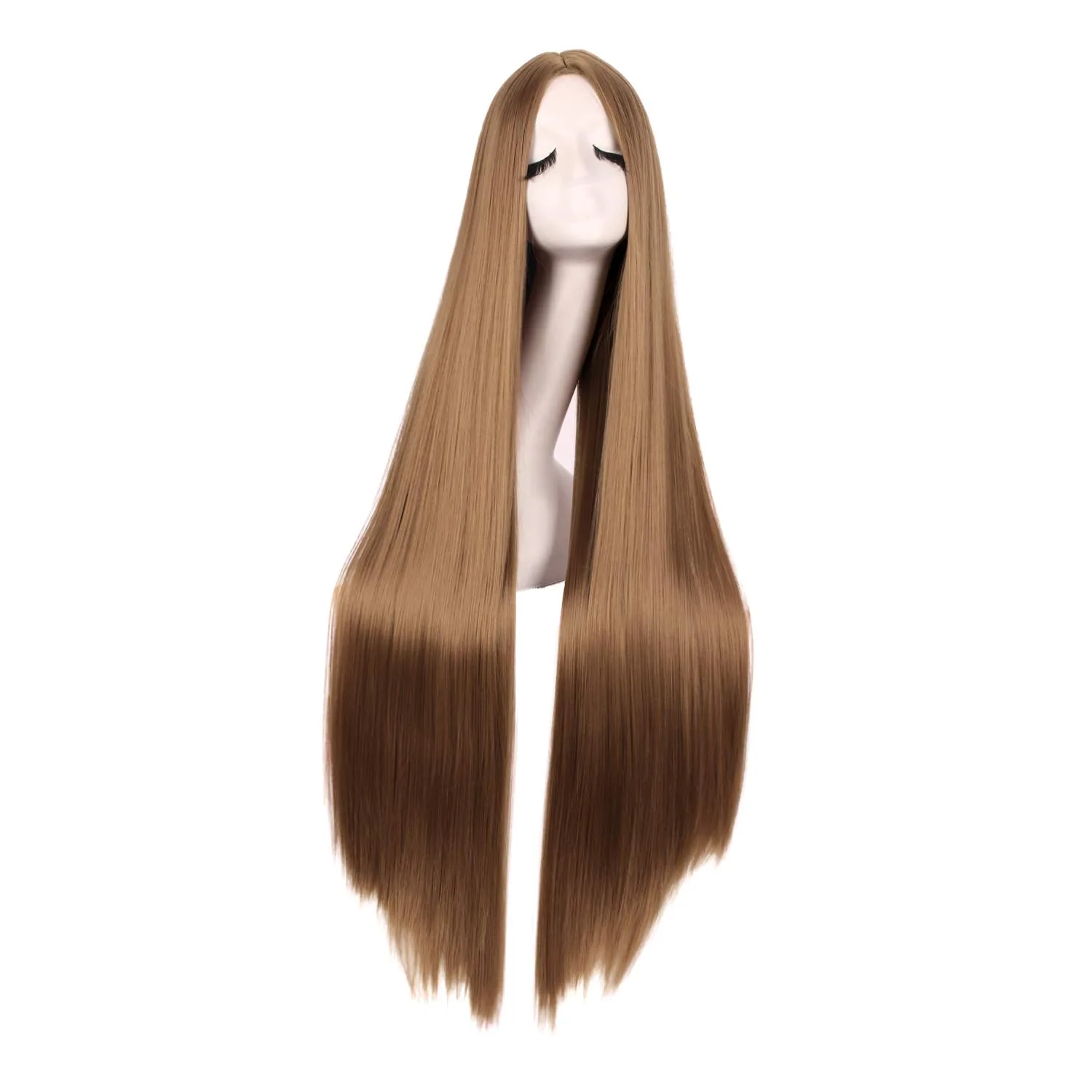 Light Brown Long Straight Wig