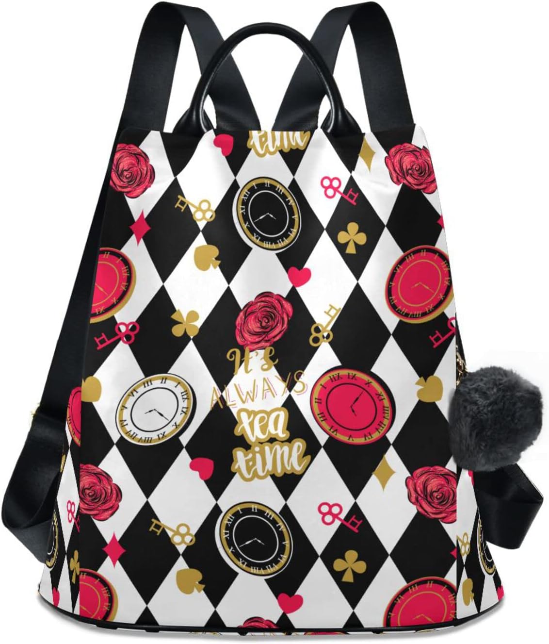 Alice Chess Board Backpack Purse