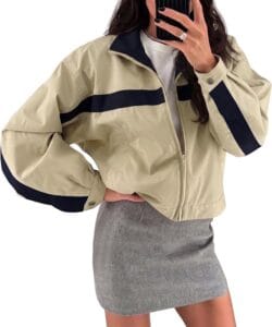 Crop Bomber Jacket