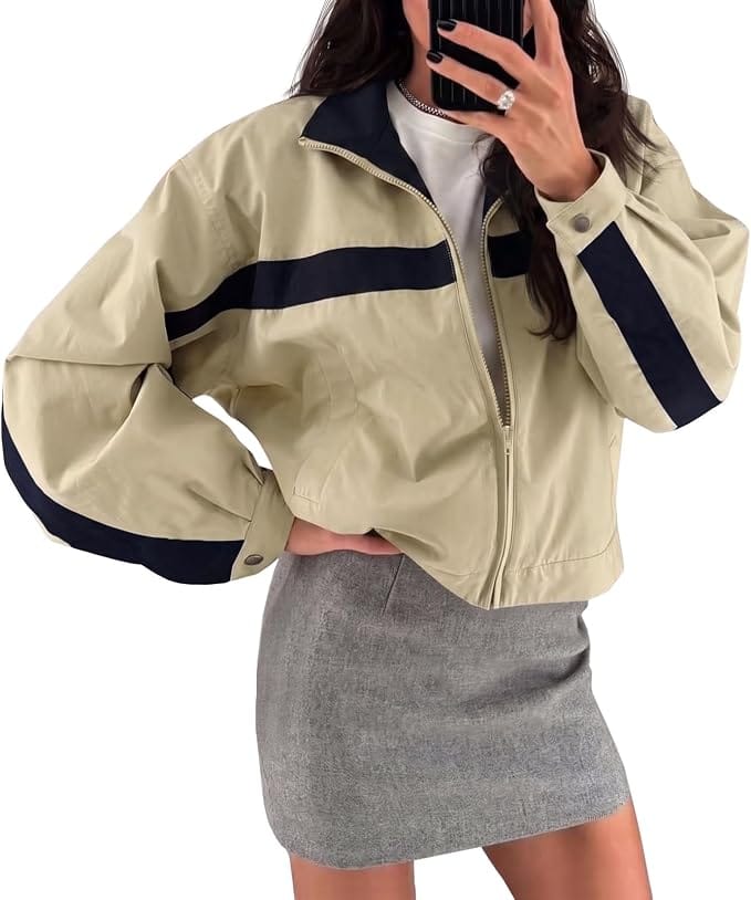 Crop Bomber Jacket