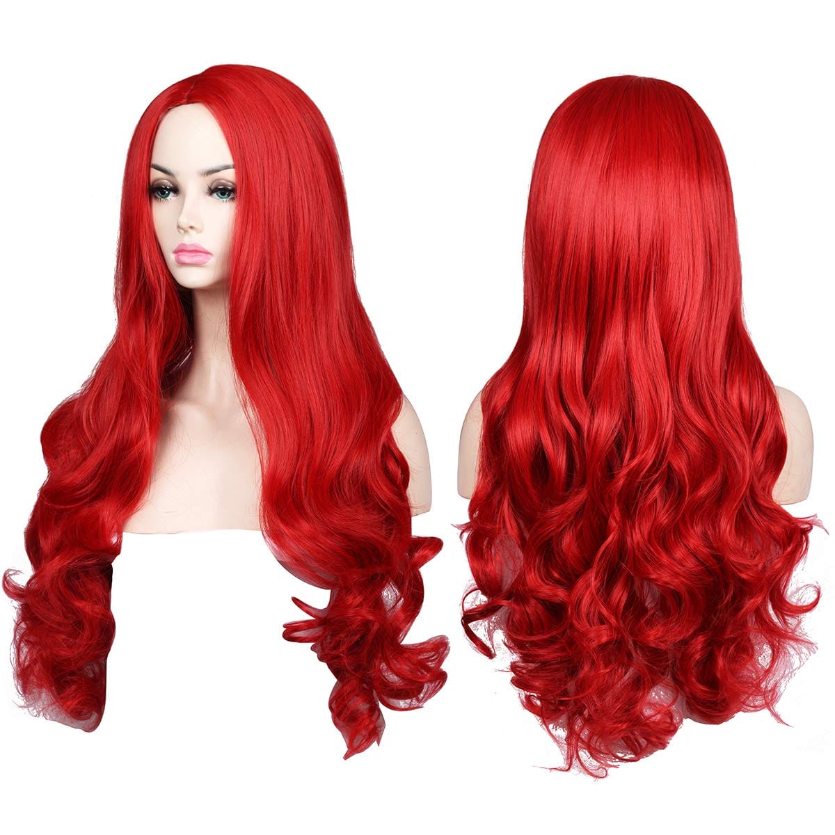 Long Wavy Red Halloween Cosplay Wig