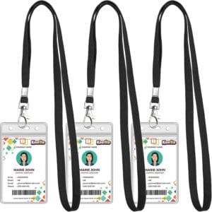 3 Pack Clear ID Badge Holder