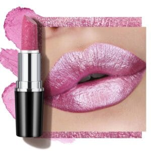 Metallic Hot Pink Lipstick