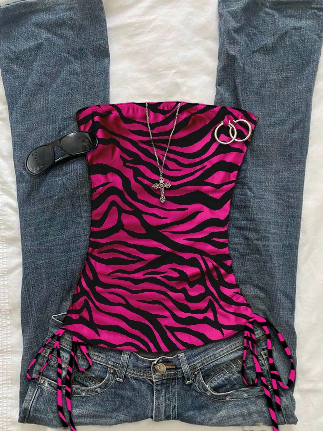 Sleeveless leopard print top