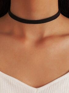 black choker necklace