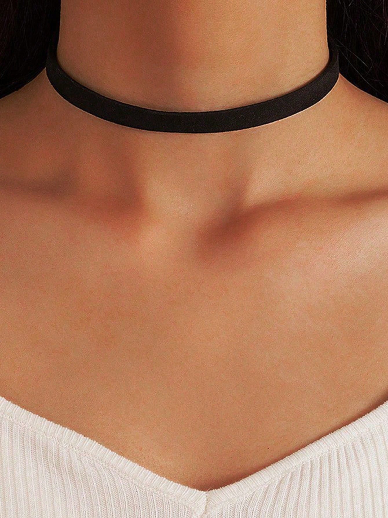 black choker necklace