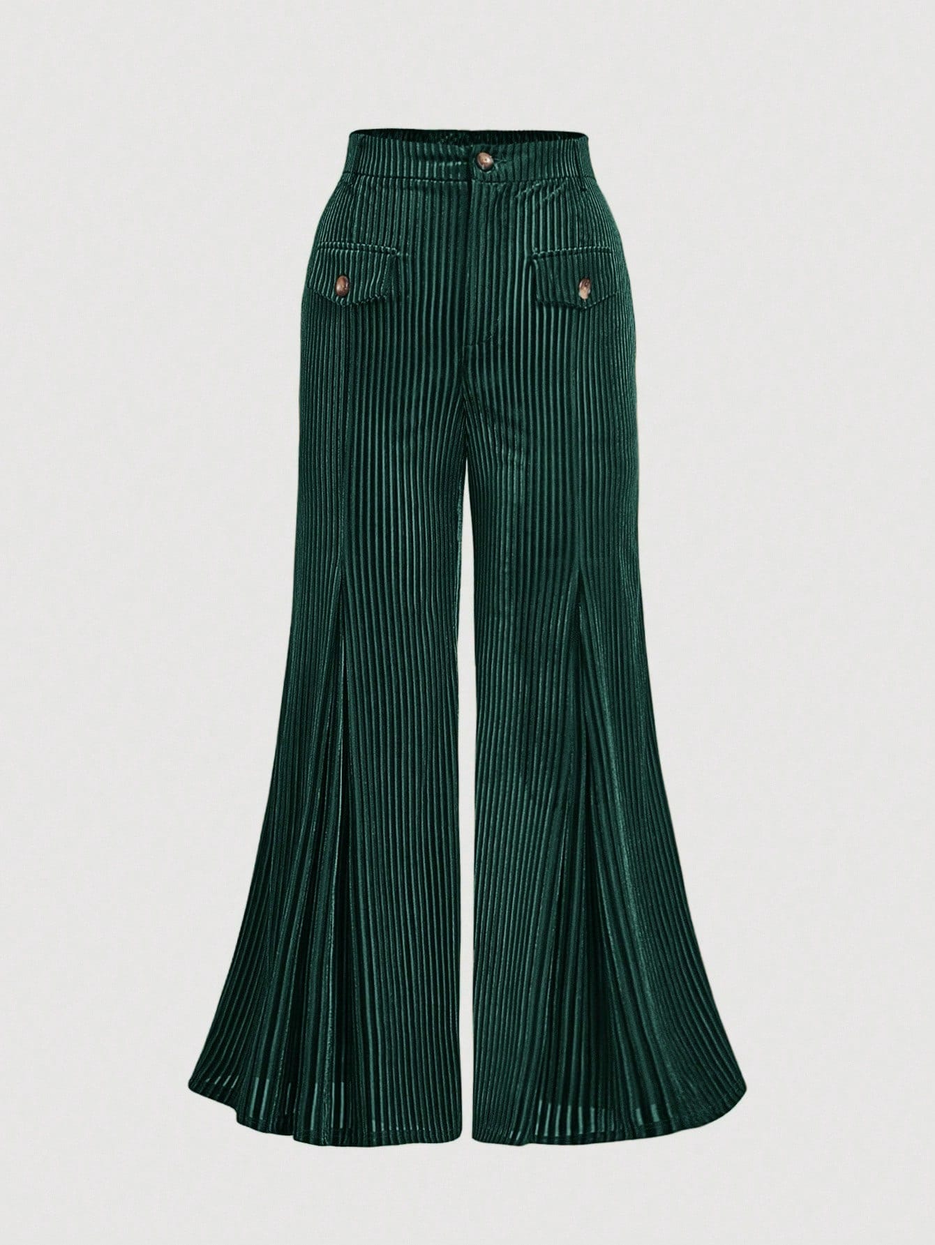 dark green Vintage flared pants