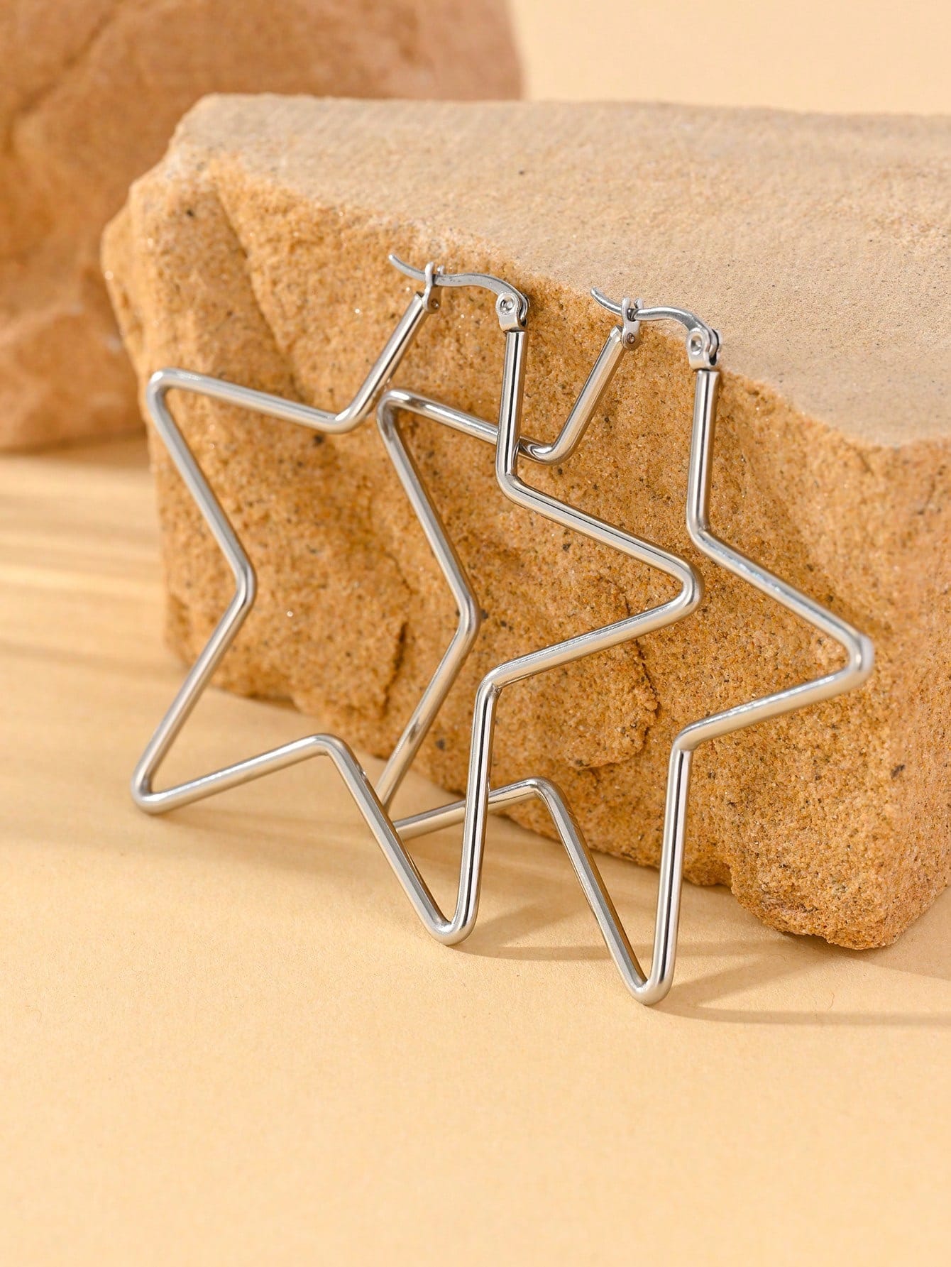 heart-shaped hoop earrings