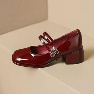 burgundy mary jane