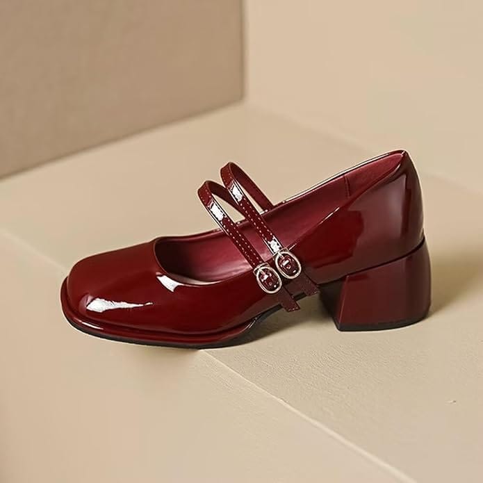burgundy mary jane