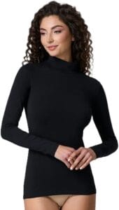 long sleeve black top