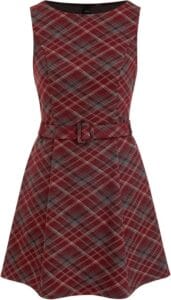 Women's Plaid Mini Dress