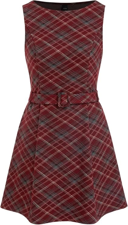 Women's Plaid Mini Dress