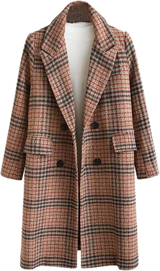 Trench Coat Plaid Houndstooth