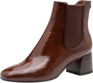 cognac chelsea boots