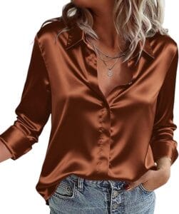 Casual Business Satin Shirt Top